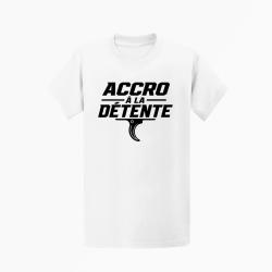T-shirt Tir Sportif Accro &agrave; la d&eacute;tente Blanc