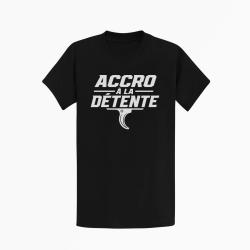 T-shirt Tir Sportif Accro &agrave; la d&eacute;tente Noir