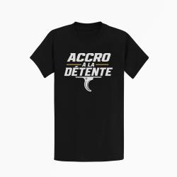 T-shirt Tir Sportif Accro &agrave; la d&eacute;tente Noir / Orange