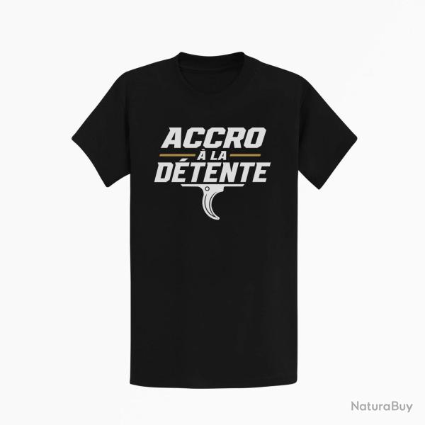T-shirt Tir Sportif Accro � la d�tente Noir / Orange