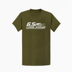 T-shirt Tir Sportif 6.5 Long Range Carabine et montagne Kaki / Blanc
