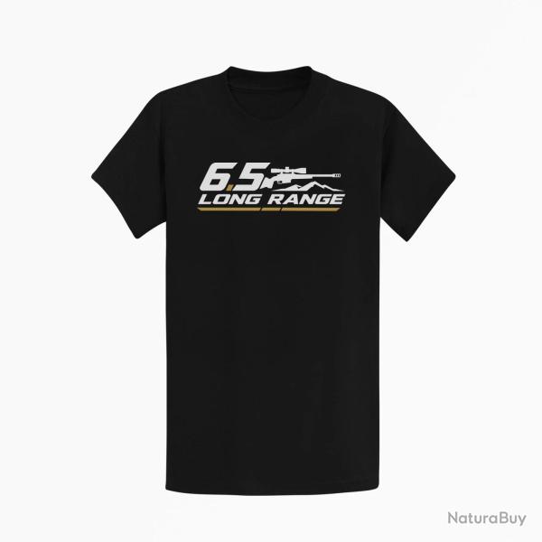 T-shirt Tir Sportif 6.5 Long Range Carabine et montagne Noir / Orange