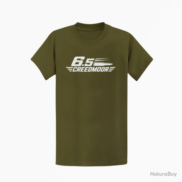 T-shirt Tir Sportif 6.5 Creedmoor Cartouche Kaki / Blanc