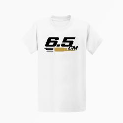 T-shirt Tir Sportif 6.5 CM Typographie Blanc / Orange