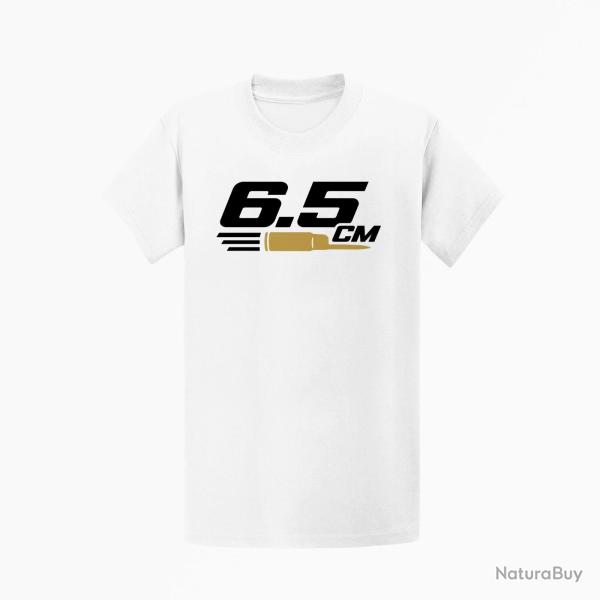T-shirt Tir Sportif 6.5 CM Typographie Blanc / Orange