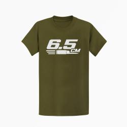 T-shirt Tir Sportif 6.5 CM Typographie Kaki / Blanc