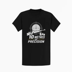 T-shirt Tir Sportif 10 m de pr&eacute;cision Noir