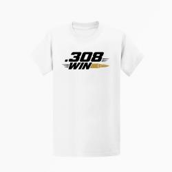 T-shirt Tir Sportif .308 Win Cartouche Blanc / Orange