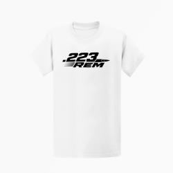 T-shirt Tir Sportif .223 Rem Cartouche Blanc