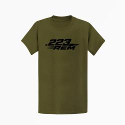 T-shirt Tir Sportif .223 Rem Cartouche Kaki / Noir