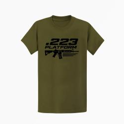 T-shirt Tir Sportif .223 Platform Kaki / Noir