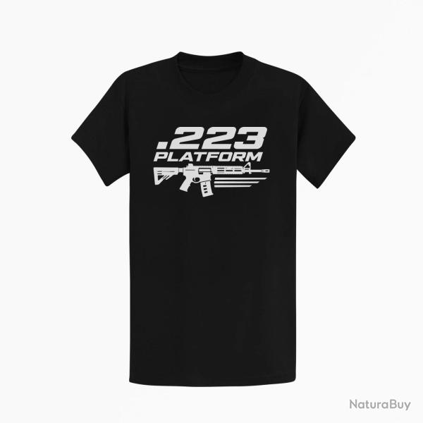 T-shirt Tir Sportif .223 Platform Noir