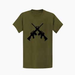 T-shirt AR15 (2) Kaki / Noir