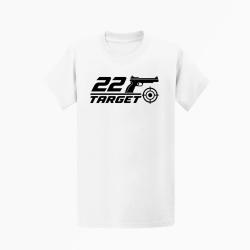 T-shirt Tir Sportif .22 Target Blanc