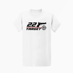 T-shirt Tir Sportif .22 Target Blanc / Orange