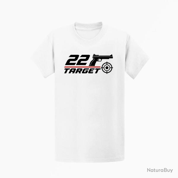 T-shirt Tir Sportif .22 Target Blanc / Orange