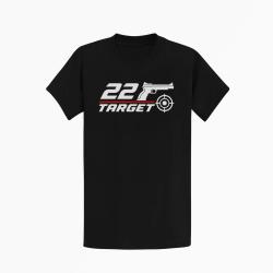 T-shirt Tir Sportif .22 Target Noir / Orange
