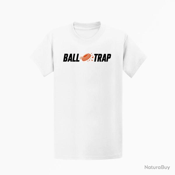 T-shirt Ball Trap Impact central Blanc / Orange