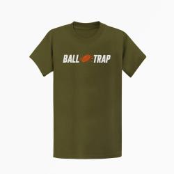 T-shirt Ball Trap Impact central Kaki / Blanc et orange