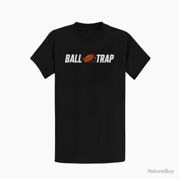 T-shirt Ball Trap Impact central Noir / Orange