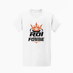 T-shirt Ball Trap Roi de la fosse Tireur sportif Blanc / Orange