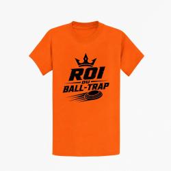 T-shirt Ball Trap Roi du Ball Trap Couronne Orange