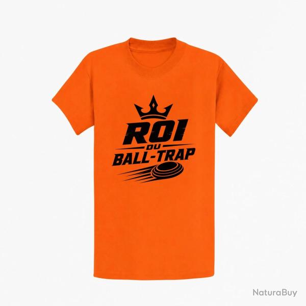 T-shirt Ball Trap Roi du Ball Trap Couronne Orange