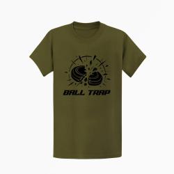 T-shirt Ball Trap Vitesse Double impact Kaki / Noir