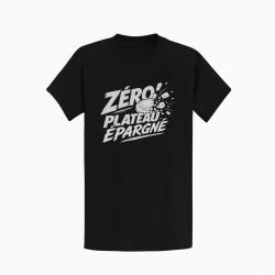 T-shirt Ball Trap Z&eacute;ro plateau &eacute;pargn&eacute; Tireur d&eacute;termin&eacute; Noir