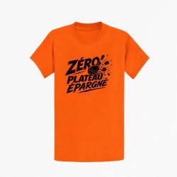 T-shirt Ball Trap Z&eacute;ro plateau &eacute;pargn&eacute; Tireur d&eacute;termin&eacute; Orange