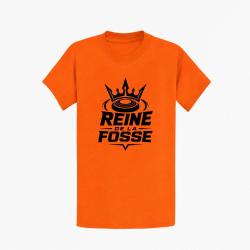 T-shirt Ball Trap Reine de la fosse Tireuse sportive Orange