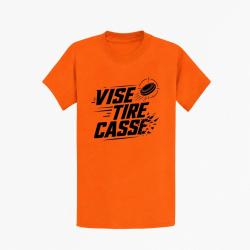 T-shirt Ball Trap Vise, tire, casse S&eacute;quence de tir Orange