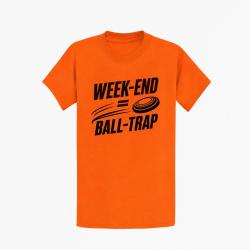 T-shirt Ball Trap Week-end Ball Trap Stand et plateaux Orange