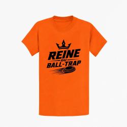 T-shirt Ball Trap Reine du Ball Trap Couronne Orange