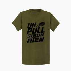 T-shirt Ball Trap Un Pull sinon rien Slogan Kaki / Noir