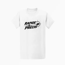 T-shirt Ball Trap Rapide et pr&eacute;cis R&eacute;flexe tireur Blanc