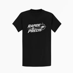 T-shirt Ball Trap Rapide et pr&eacute;cis R&eacute;flexe tireur Noir