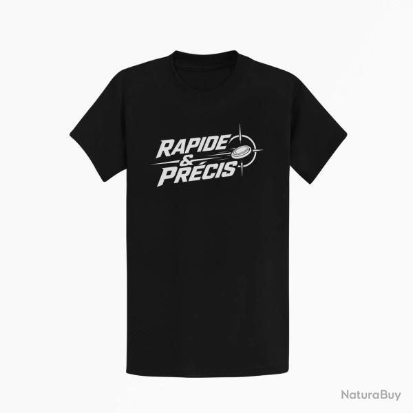 T-shirt Ball Trap Rapide et pr�cis R�flexe tireur Noir