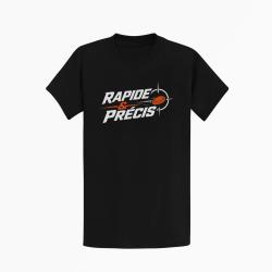 T-shirt Ball Trap Rapide et pr&eacute;cis R&eacute;flexe tireur Noir / Orange