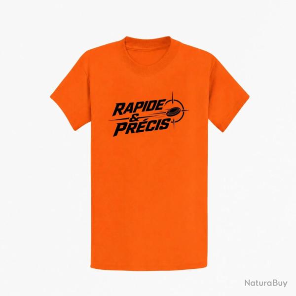 T-shirt Ball Trap Rapide et pr�cis R�flexe tireur Orange