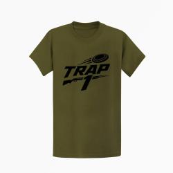 T-shirt Ball Trap Trap1 S&eacute;rie de 25 Kaki / Noir