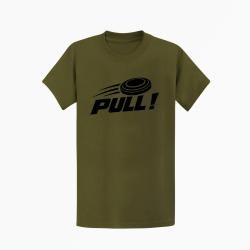 T-shirt Ball Trap Pull ! Plateau filant Kaki / Noir