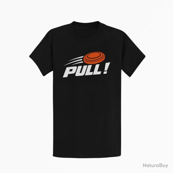 T-shirt Ball Trap Pull ! Plateau filant Noir / Orange