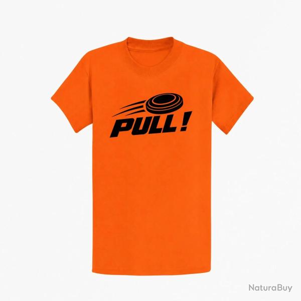 T-shirt Ball Trap Pull ! Plateau filant Orange