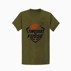 T-shirt Ball Trap Tireuse de fosse Discipline plateau Kaki / Noir et orange