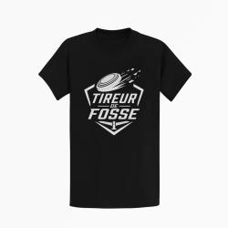 T-shirt Ball Trap Tireur de fosse Discipline plateau Noir