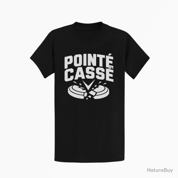 T-shirt Ball Trap Point� cass� Double impact Noir