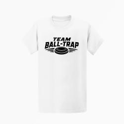 T-shirt Ball Trap Team comp&eacute;tition Blason plateau Blanc