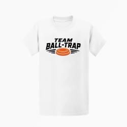 T-shirt Ball Trap Team comp&eacute;tition Blason plateau Blanc / Orange