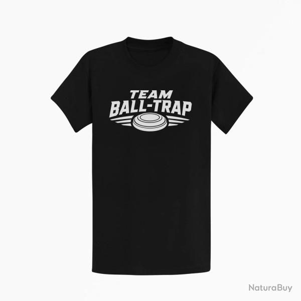 T-shirt Ball Trap Team comp�tition Blason plateau Noir